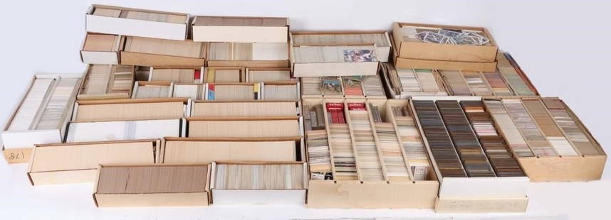 ASSORTED 90'S COLLECTOR STARTER BASEBALL CARD SETS: Assorted 90's collector starter baseball card sets to include: highlights of 1991 Leaf, 1991 Leaf, 1992 Donruss and more baseball card partial sets. Over 10,000 cards in this set.Condition: Ranges fro