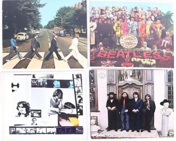 ASSORTED ORIGINAL BEATLES RECORD VINYL ALBUMS -(4)