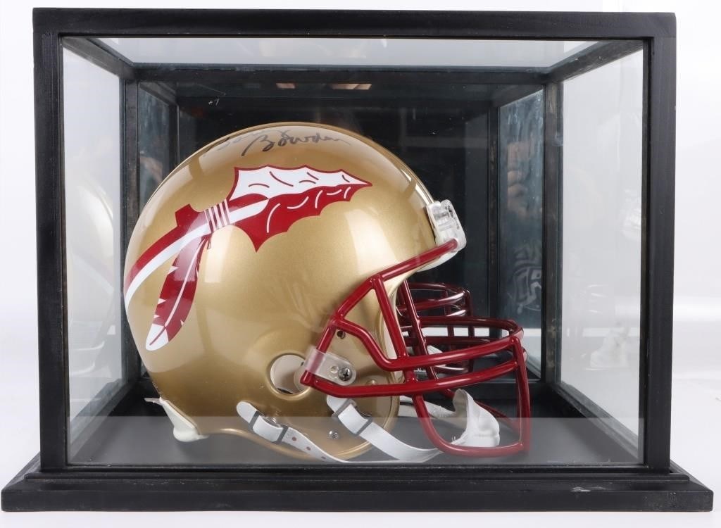 BOBBY BOWDEN SIGNED RIDDLE PROLINE HELMET PSA/DNA (1 of 7)