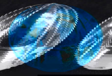12.35CT GENUINE LOOSE FANCY OVAL-CUT BLUE SAPPHIRE: 12.35ct genuine loose fancy oval-cut blue sapphire. Although this piece has been machine tested, there is no confirmation of whether it is natural or lab-grown.Stone Type: SapphireWeight: 12.35ctCondi