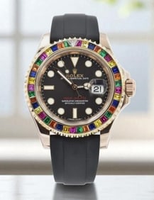 ROLEX YACHT-MASTER RAINBOW SAPPHIRES MODEL 116695