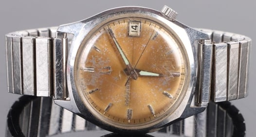 BULOVA ACCUTRON STAINLESS STEEL WRIST WATCH