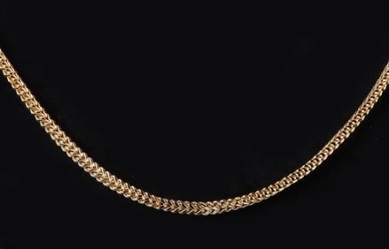 2.3MM 14K YELLOW GOLD BOX CHAIN NECKLACE