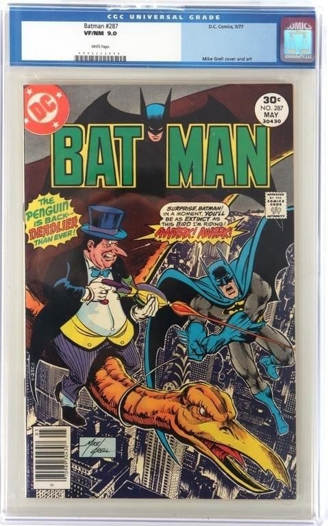 BATMAN #287 DC COMICS 1977 CGC 9.0 (1 of 4)