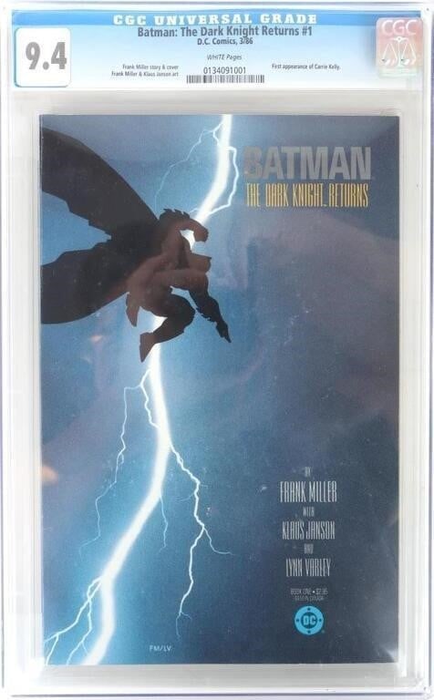 BATMAN DARK KNIGHT RETURNS #1 CGC 9.4 - 1ST KELLY (1 of 4)