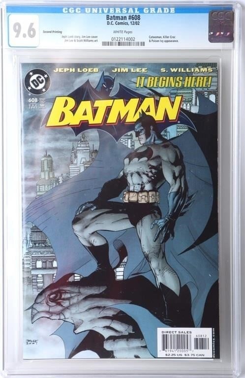 BATMAN JEPH LOEB JIM LEE #608 CGC9.6 2ND ED. COVER (1 of 3)