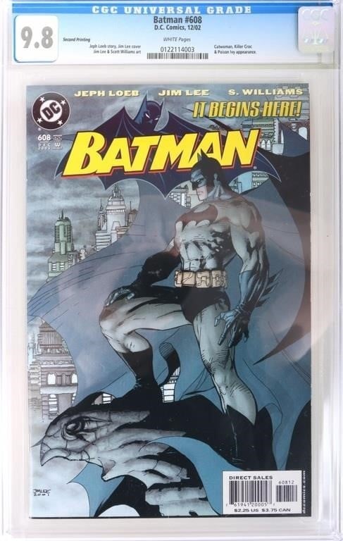 BATMAN #608 CGC 9.8 DC COMICS 2002 2ND VARIANT (1 of 3)