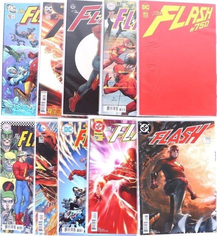 FLASH (1958) #750 TEN VARIANT COVER COMICS (1 of 5)