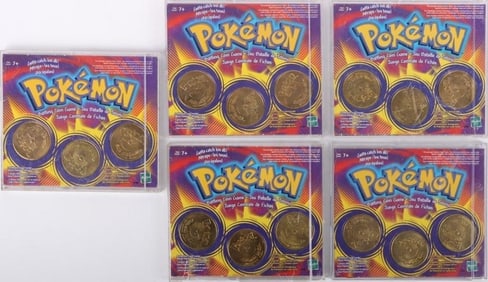 HASBRO POKEMON BATTLING COIN GAME 3-COIN SETS