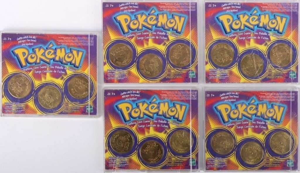HASBRO POKEMON BATTLING COIN GAME 3-COIN SETS (1 of 2)