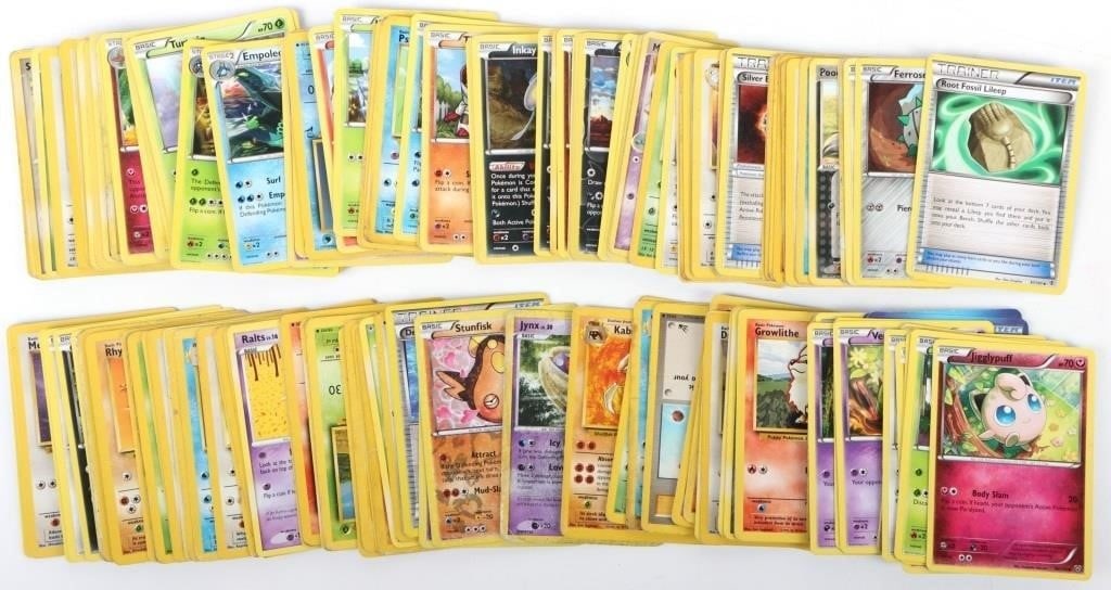 POKEMON COLLECTIBLE CARDS 1998-2014 ~150 CARDS: Pokemon collectible cards 1998-2014 ~250 cards. Holo cards included Trainer Devolution spray (113/124) holo, Whirlipede (52/146) holo, Stunfisk (RC12/RC25) holo. Cards are from different years, sets a
