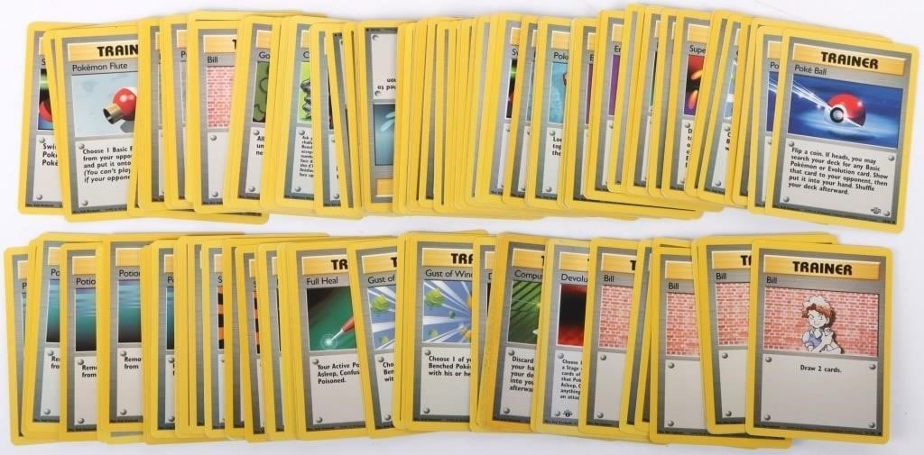 POKEMON 1998-1998 MULTI-SET TRAINER CARDS - (~100) (1 of 4)