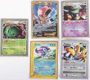 ASSORTED POKEMON CARDS LOT OF 5