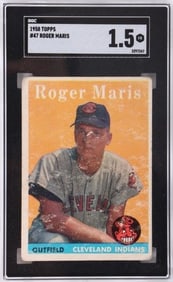 1958 TOPPS #47 ROGER MARIS SGC 1.5