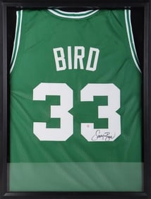 LARRY BIRD BOSTON CELTICS AUTGRAPHED JERSEY PAAS
