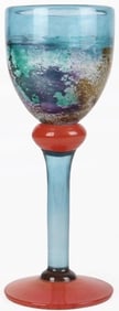KOSTA BODA KJELL ENGMAN CAN CAN ART GLASS GOBLET