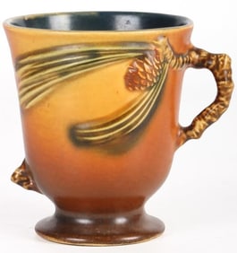 VINTAGE ROSEVILLE POTTERY PINECONE MUG 960-4