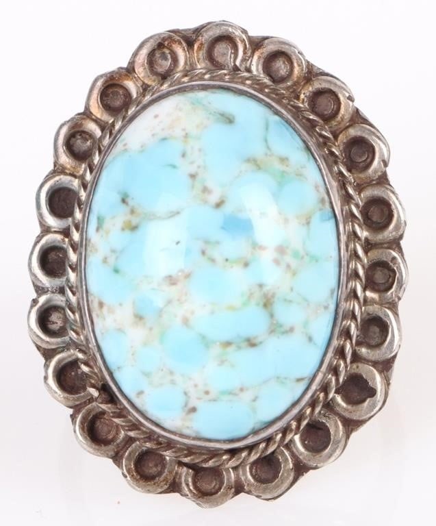 LARIMAR SOUTHWEST STERLIN SILVER LADIES RING (1 of 3)