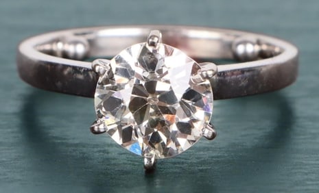 NATURAL 1.94CT VVS1 SOLITAIRE DIAMOND LADIES RING