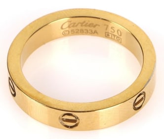 CARTIER LOVE 18K YELLOW GOLD LADIES BAND