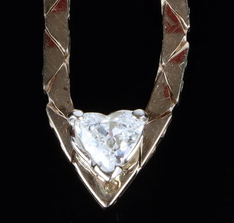 14K YELLOW GOLD 0.45CT DIAMOND LADIES NECKLACE (1 of 5)
