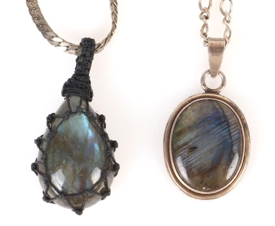 LABRADORITE STERLING SILVER LADIES NECKLACES (1 of 5)