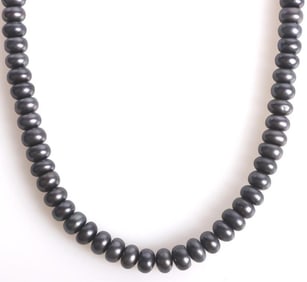 PURPLE MABE PEARLS STERLING SILVER NECKLACE