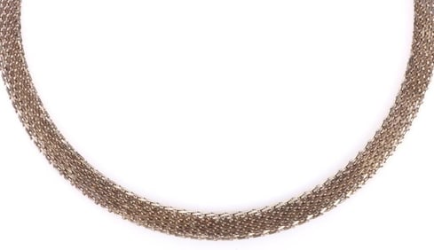 VINTAGE GODFREY CARTER STERLING SILVER NECKLACE