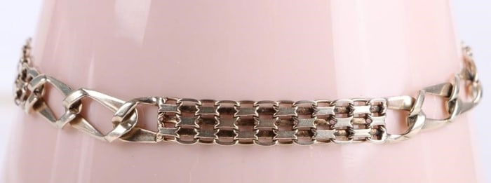 14K YELLOW GOLD ALTERNATING CHAIN UNISEX BRACELET