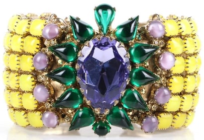 DESIGNER RODRIGO OTAZU CHUNK RHINESTONE BRACELET