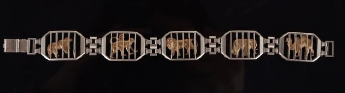 VINTAGE WHIMSICAL STERLING CIRCUS/ZOO BRACELET