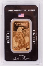 FINE GOLD 1 TROY OZ AMERICAN RESERVE BULLION