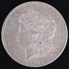 1879 S REVERSE OF 1878 MORGAN SILVER DOLLAR XF/AU