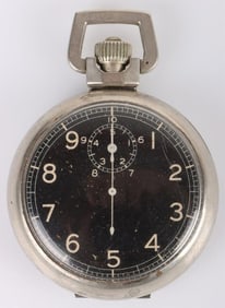 VINTAGE ELGIN US ARMY WWII A-8 POCKET WATCH TIMER