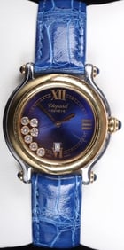 CHOPARD 'HAPPY SPORT' BLUE LADIES WRISTWATCH