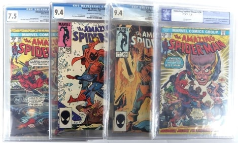 ASSORTED AMAZING SPIDER-MAN CGC GRADED COMICS -(4)