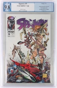 SPAWN #9 PGX 9.8 1ST APPEARANCE OF ANGELA