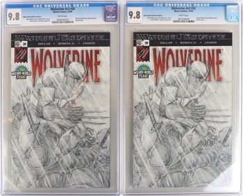 TWO WOLVERINE #V3 #20 W. WORLD CON EDITION CGC 9.8