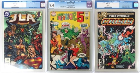 ASSORTED DC COMICS CGC GRADED & SLABBED - (3)