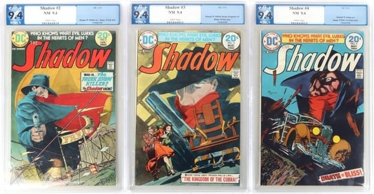 DC SHADOW COMIC ISSUES #2-4 PGX 9.4 WHITE PAGES