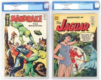 MANDRAKE & THE JAGUAR CGC GRADED SILVER AGE BOOKS