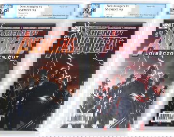 NEW AVENGERS #1 & DIRECTOR'S CUT ISSUE PGX 9.8
