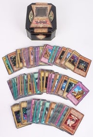 1996 YU-GI-OH TCG ~200 ORIGINAL CARDS IN TIN CAN