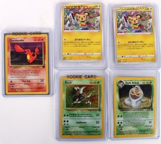 POKEMON VINTAGE & MODERN CARD BUNDLE (5)