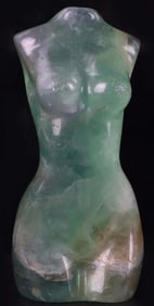 GREEN FLUORITE LADIES NUDE FIGURE STATUE