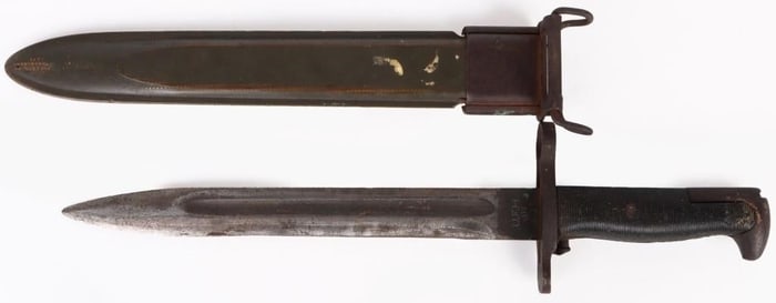 VINTAGE U.S. M1 GARAND U.F.H. BAYONET W/ SCABBARD