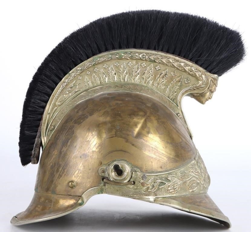 AUBERVILLIERS FRENCH DRAGOON CALVARY HELMET (1 of 8)
