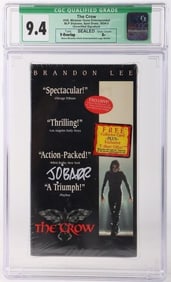 THE CROW VHS SEALED CGC QUALIFIED 9.4 + CARD