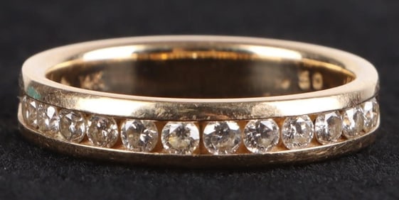 0.60CTW DIAMOND 14K YELLOW GOLD LADIES RING