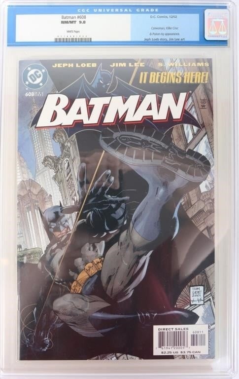 BATMAN JEPH LOEB JIM LEE #608 CGC 9.8 - ALT COVER (1 of 4)